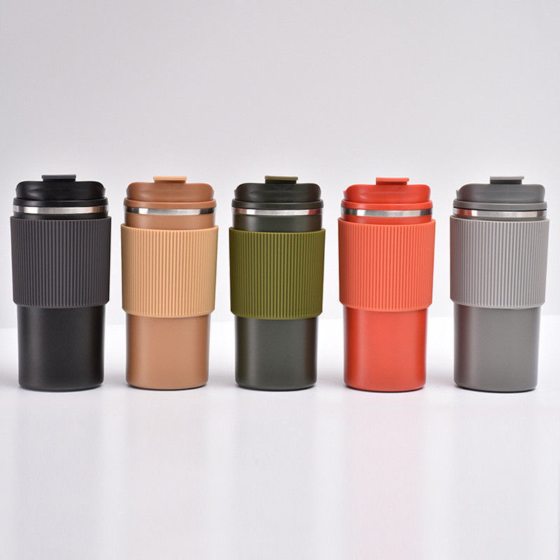 Modernes Design Custom BPA-freie Grip-Auto Doppelwand 450ML Edelstahl-Tasse