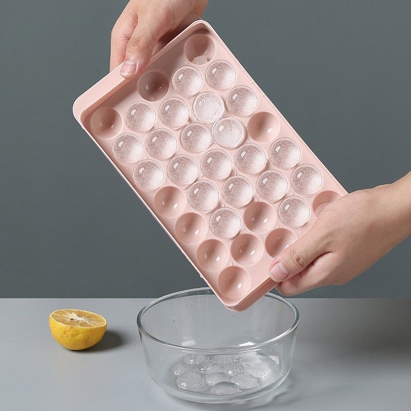 BPA-freie Kreis-Eisschüssel für den Gefrierschrank Kleine runde Eiswürfel-Schüssel Runde Kugel