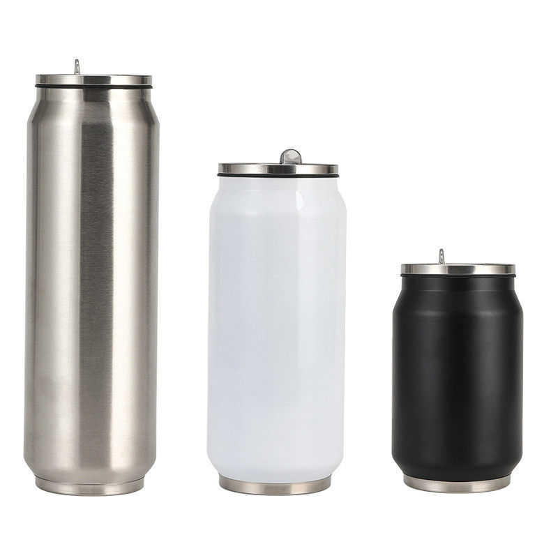 304 Edelstahl Doppelwand-Vakuum-Tasse mit Deckel und Stroh für den individuellen Druck