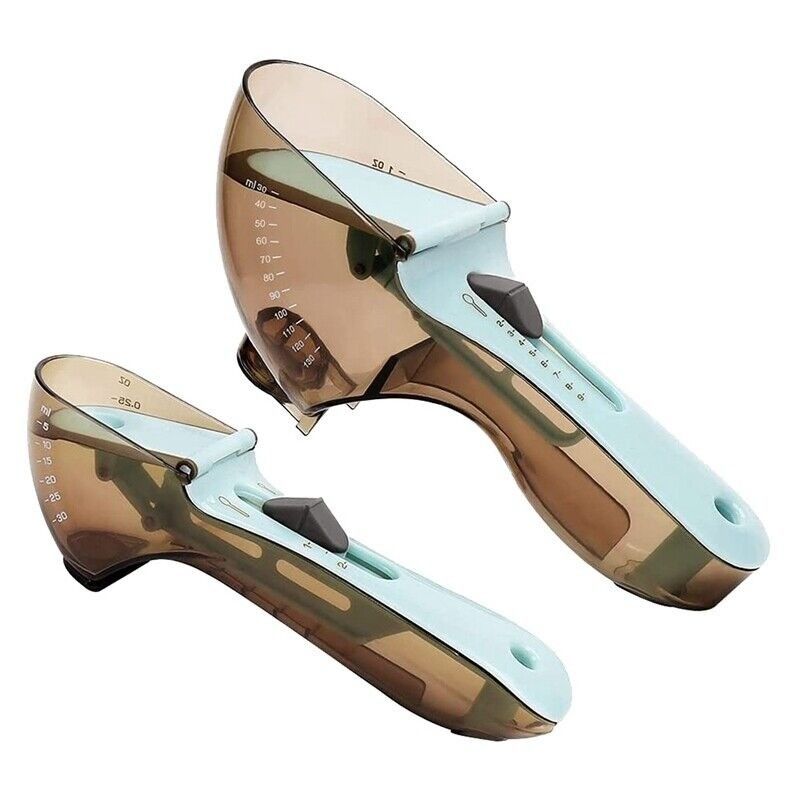 PP-Material verstellbarer digitaler Messlöffel mit Plastikmessbecher 18*7,5cm