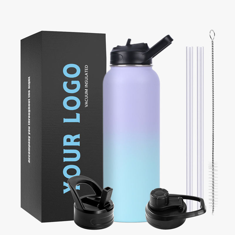 Wärmedämmungsleistung 24 Stunden kalt halten 32oz Edelstahl Wasserflasche