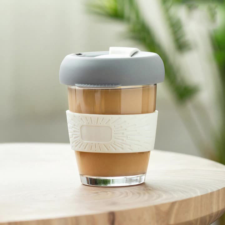 Ein-Piece Customized Logo Borosilikat isolierte Kaffeetasse Tumbler für Wasserflasche