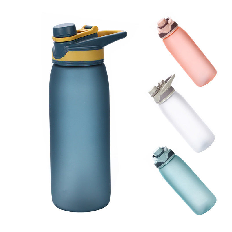 Vorräte für Outdoor-Aktivitäten Gym Portable BPA-freie Plastik-Sportwasserflasche mit Zeit